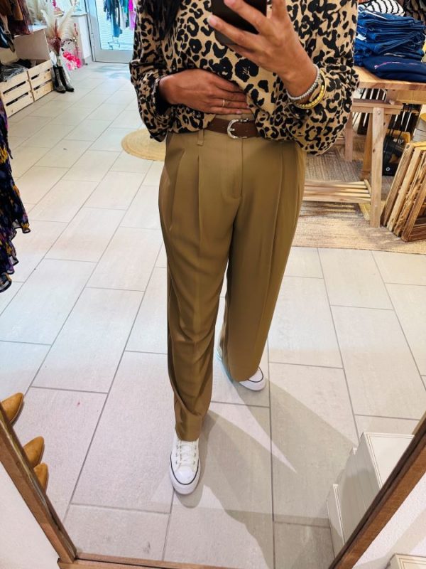 Pantalon Nil camel avec ceinture