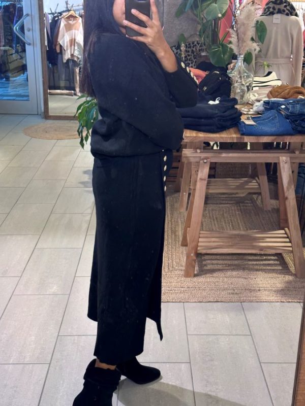 Ensemble Mia noir Pull et jupe – Image 3