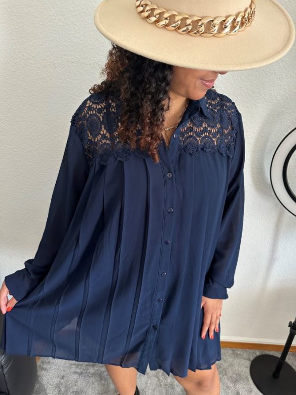 Robe Ilaya bleu marine CURVY