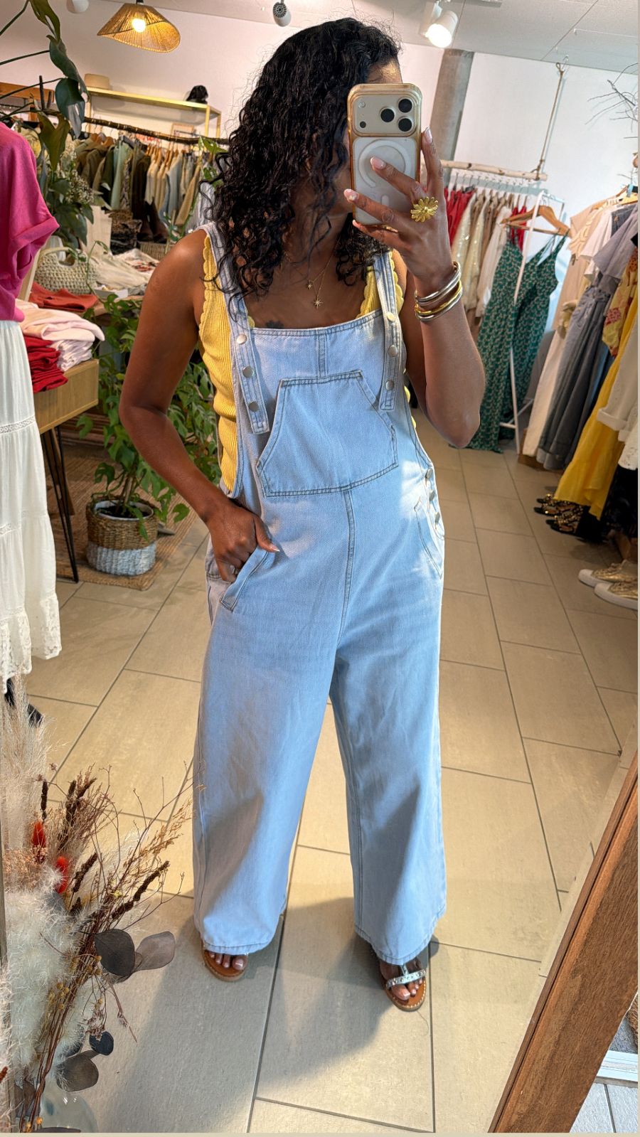 Salopette en jeans Patty