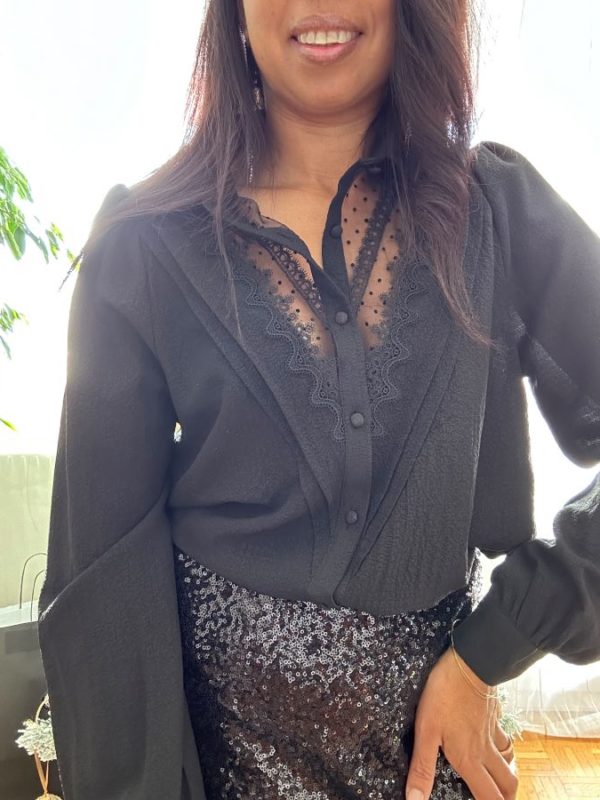 Chemise Cassandre noire – Image 2