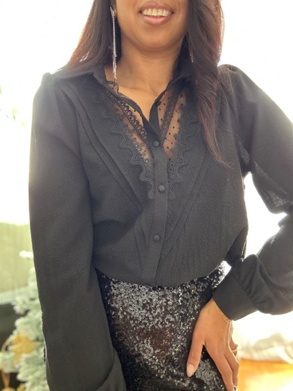 Chemise Cassandre noire – Image 3