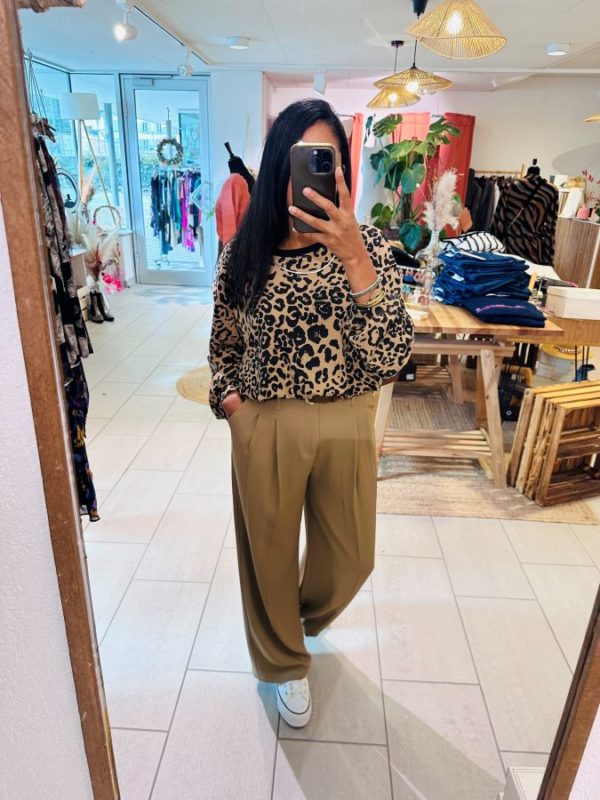 Pantalon Nil camel avec ceinture – Image 3