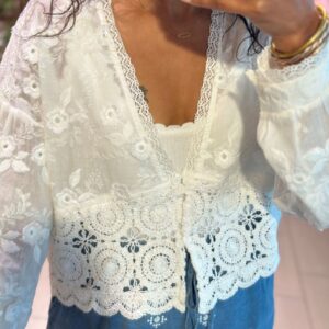 Blouse Amaya blanche