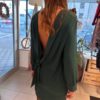 Robe Abba dos nu vert