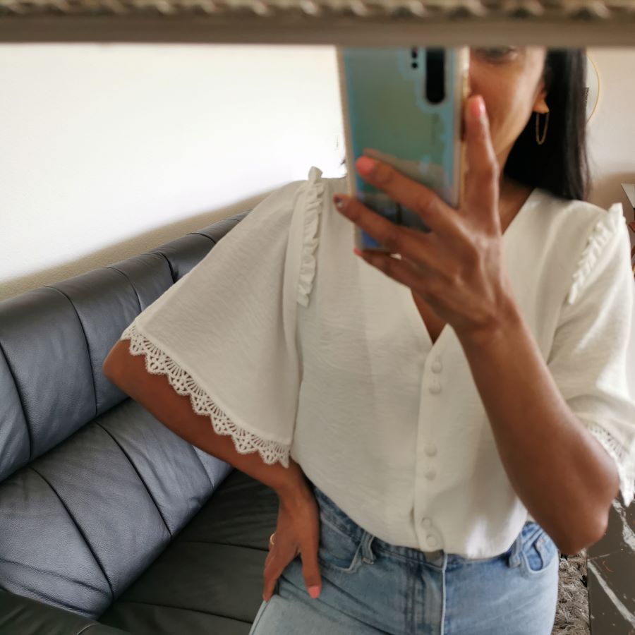 Blouse Adèle blanche Blouse Adèle blanche
