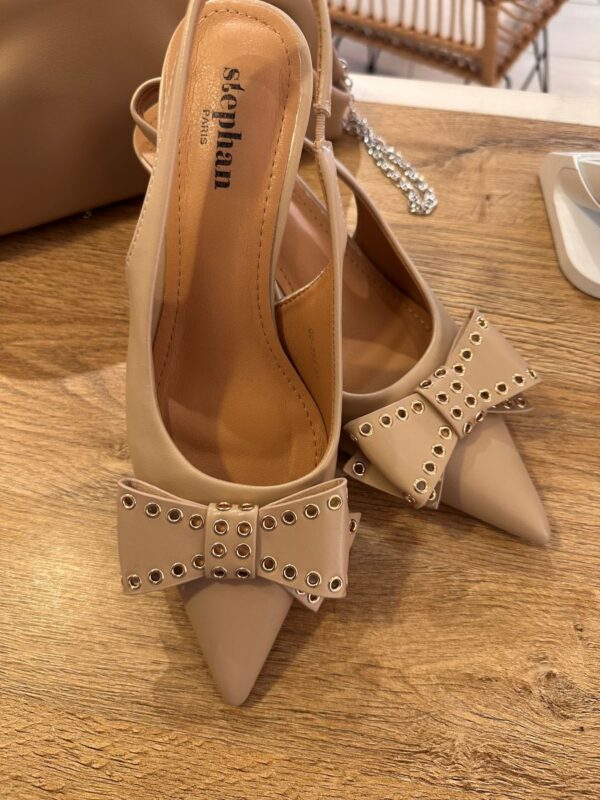 Escarpins Jude à talon Nude – Image 3