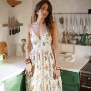 Robe longue imprimée Florane