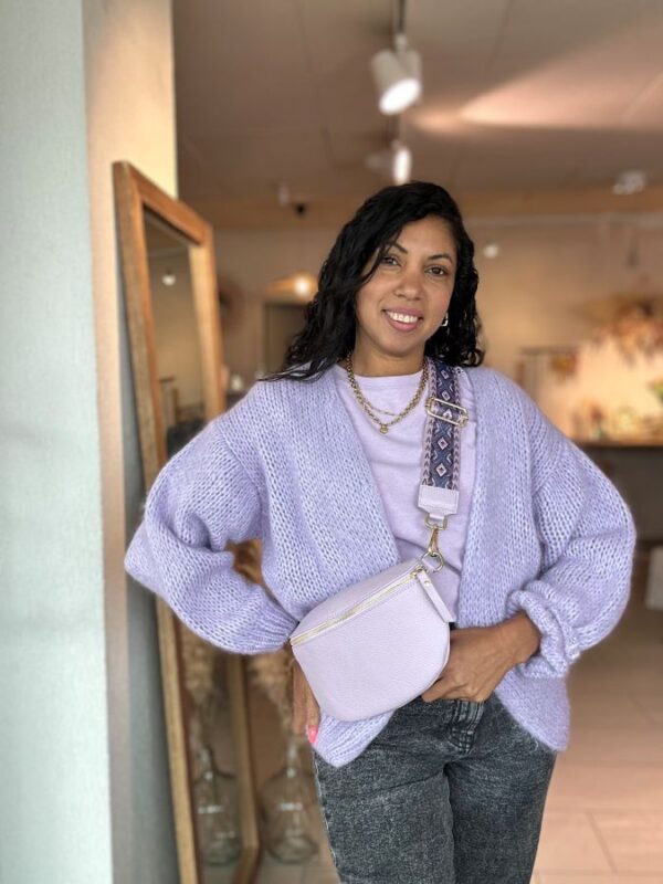Gilet Betty en maille Lila