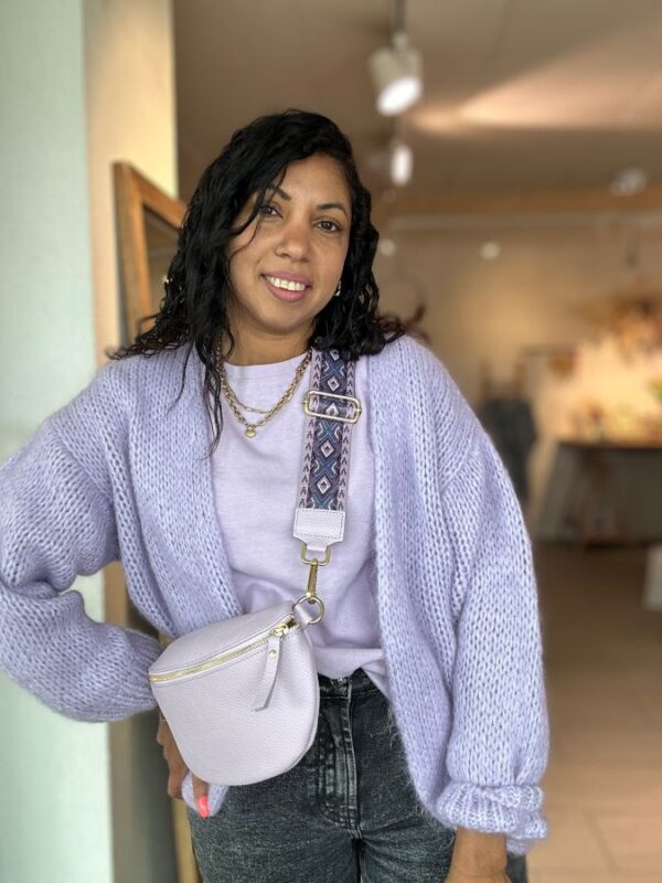 Gilet Betty en maille Lila – Image 2