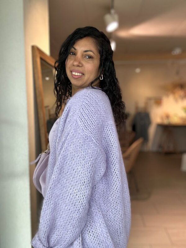 Gilet Betty en maille Lila – Image 3