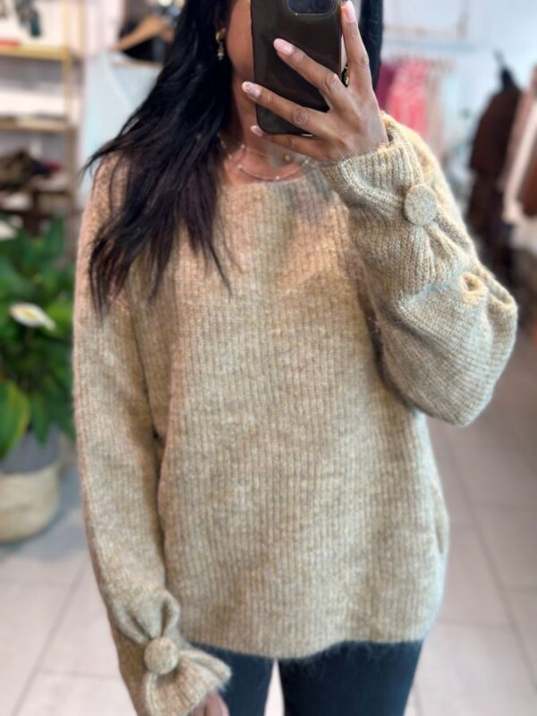 Pull Laure en maille camel