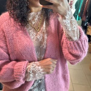 Gilet Betty Rose en maille fabrication Italienne