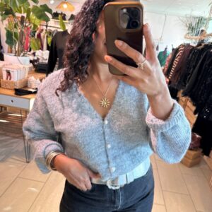 Gilet Lianna en gris réversible