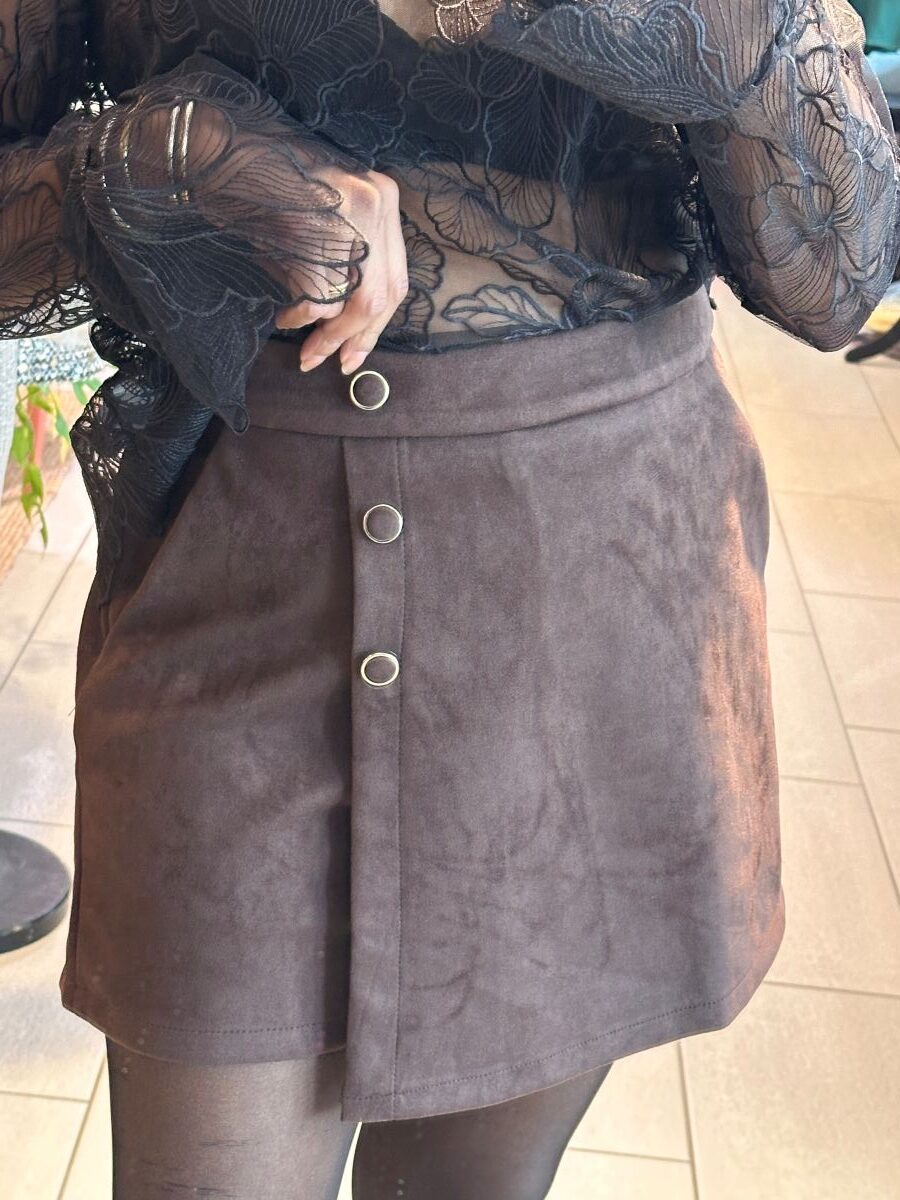 Jupe short Inox chocolat