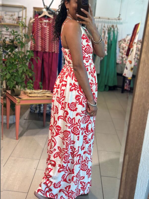 Robe longue Samantha rouge