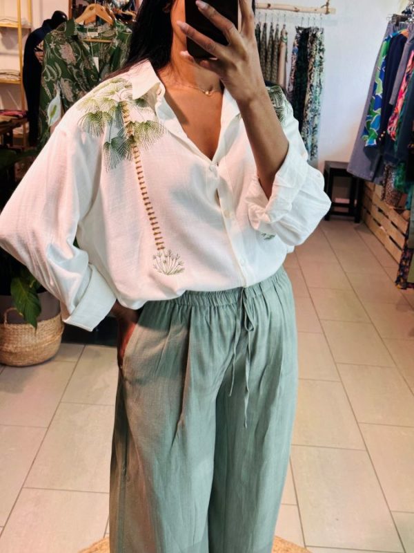Chemise Nalia brodée palmier – Image 2