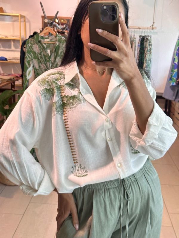 Chemise Nalia brodée palmier – Image 3