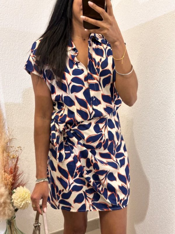 Robe Eryna effet portefeuille imprimée – Image 3