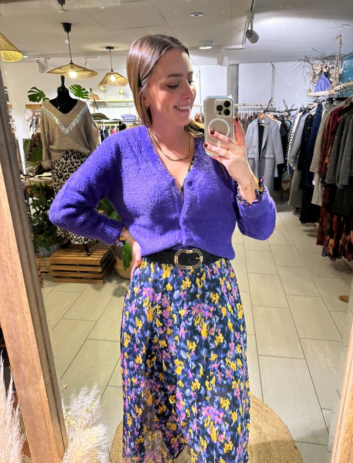Gilet violet tout doux Gilet violet tout doux