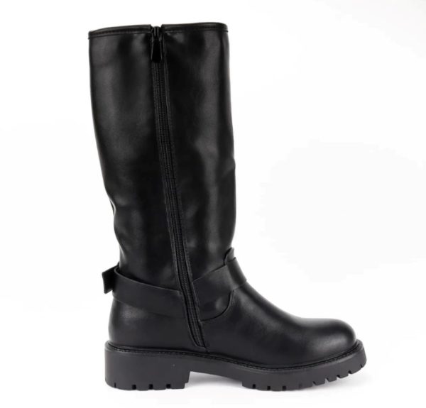 Botte noir en similicuir – Image 2