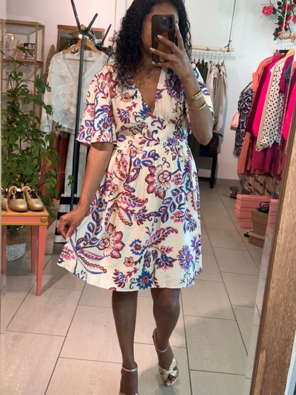 Robe Paloma courte imprimée – Image 2