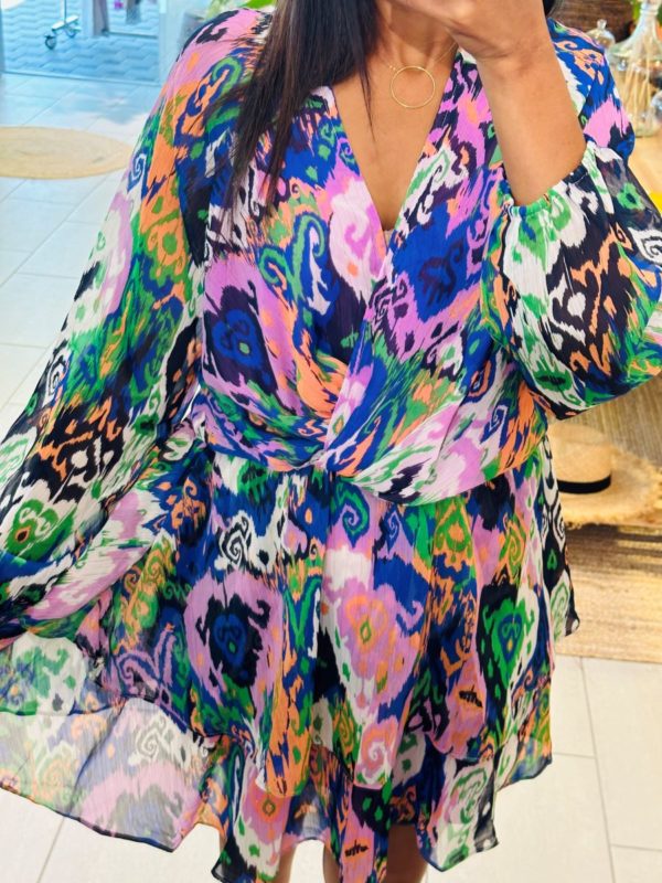 Robe Maelyne à motif violette – Image 4