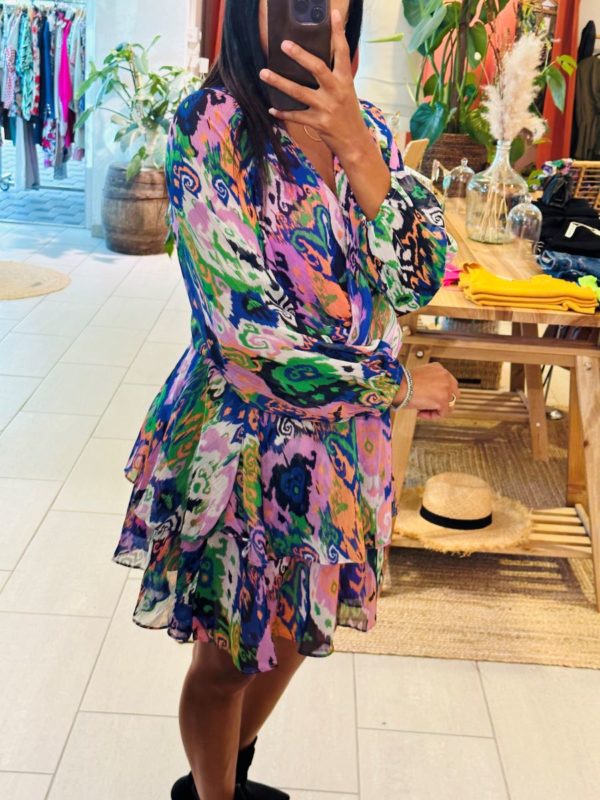 Robe Maelyne à motif violette – Image 3