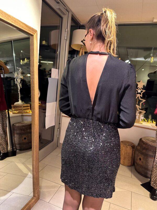 Robe Lisette dos nu noire – Image 2