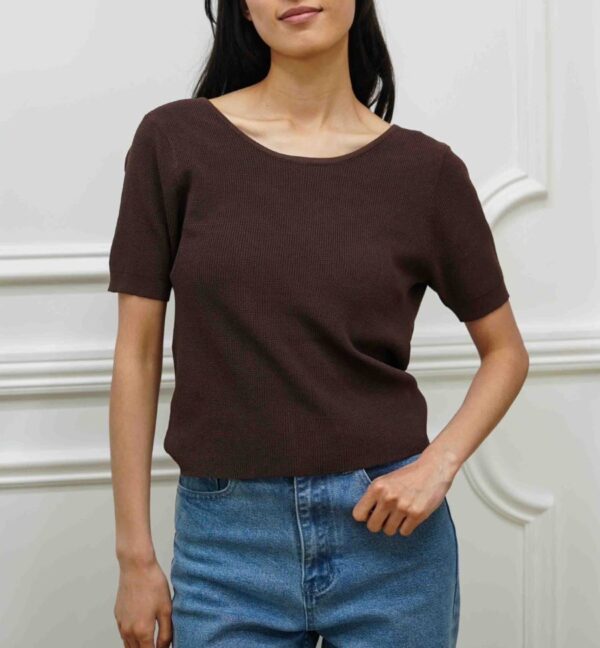 Top Leny recto verso chocolat – Image 3