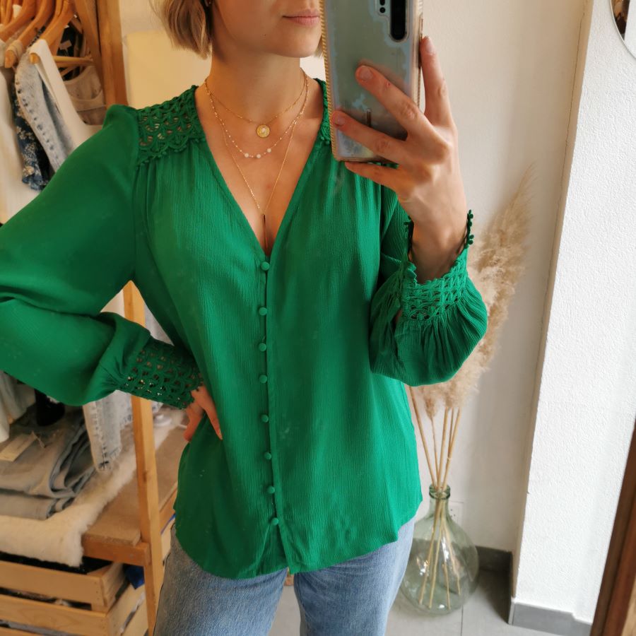 Blouse Whitney vert Blouse Whitney vert