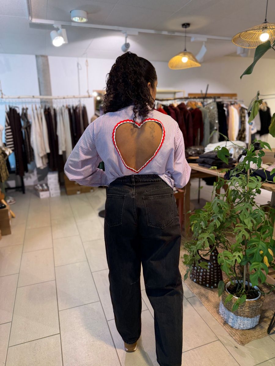 Chemise Charlie coeur ouvert dans le dos Violet