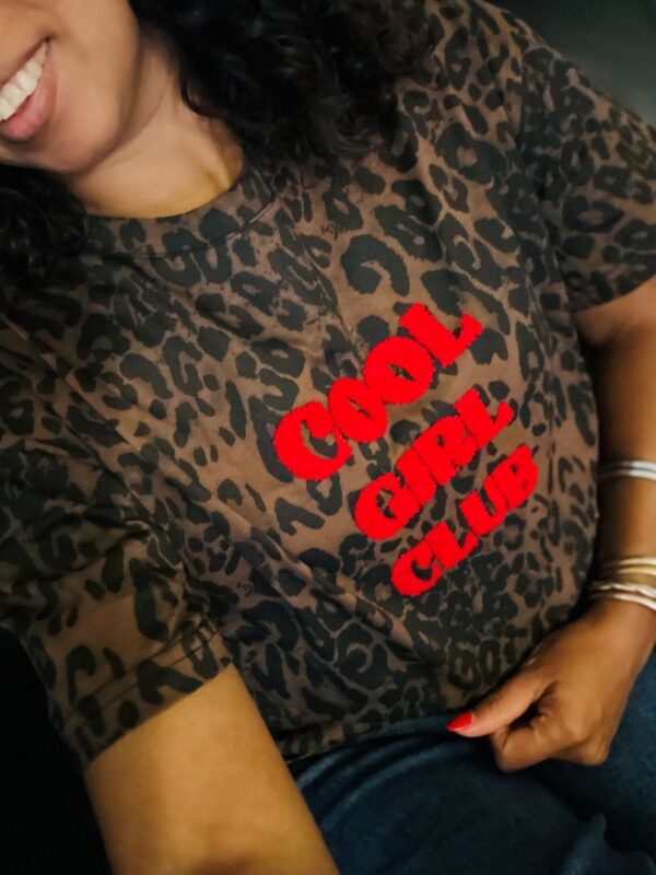 T-Shirt Léopard Cool Girl Club