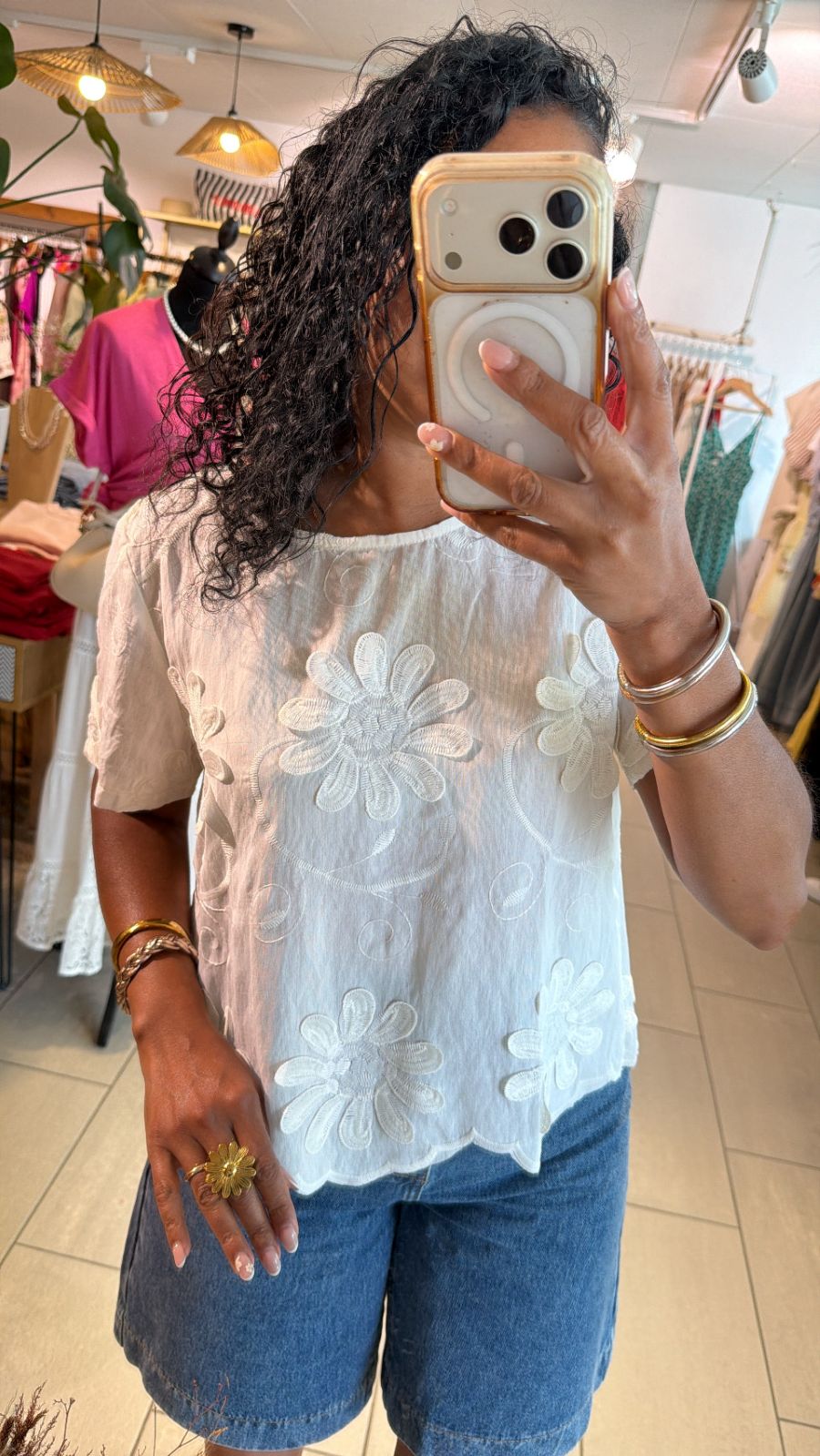 Blouse Sabia manches courte jolie dos
