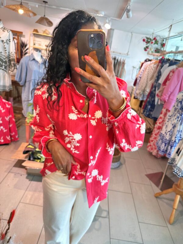 Blouse Marion framboise – Image 2