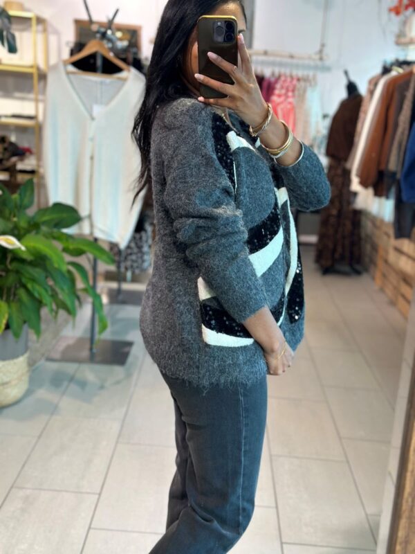 Gilet Shania en gris – Image 3