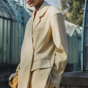 Blazer Victoria en jaune beurre
