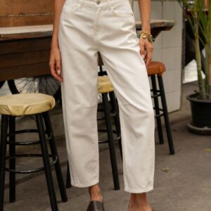 Jeans Lola écru effet mom