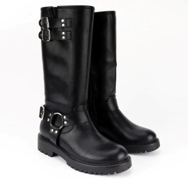 Botte noir en similicuir – Image 3