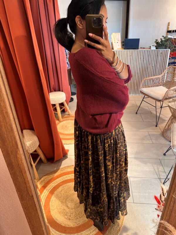 Pull Jacky loose bordeaux – Image 3
