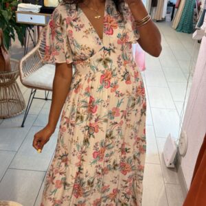 Robe longue imprimée Alia