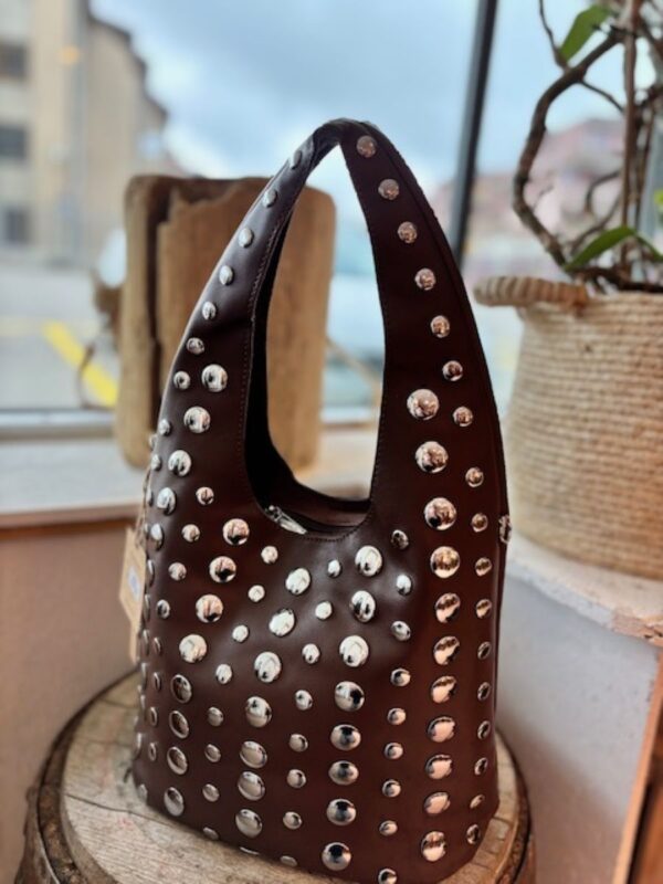 Sac à clous hobo Lima chocolat – Image 4