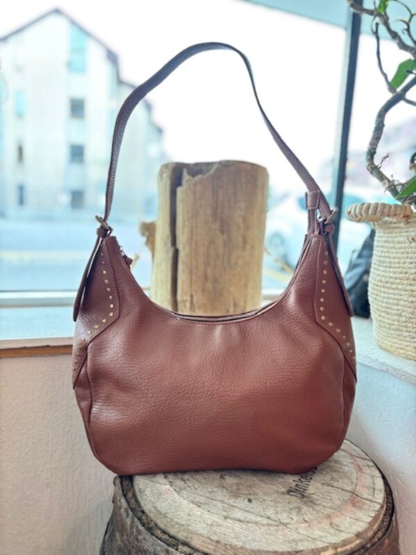 Sac camel hobo en simili cuir