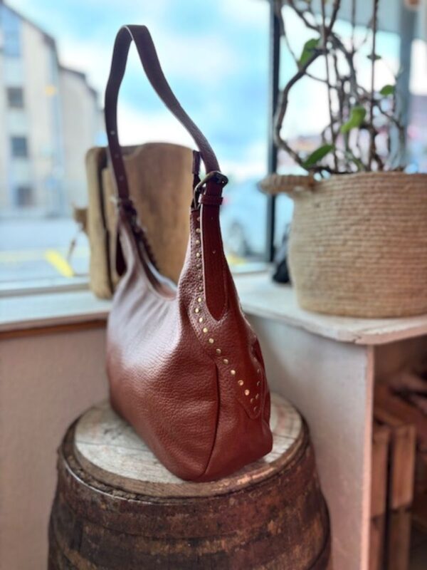 Sac camel hobo en simili cuir – Image 3