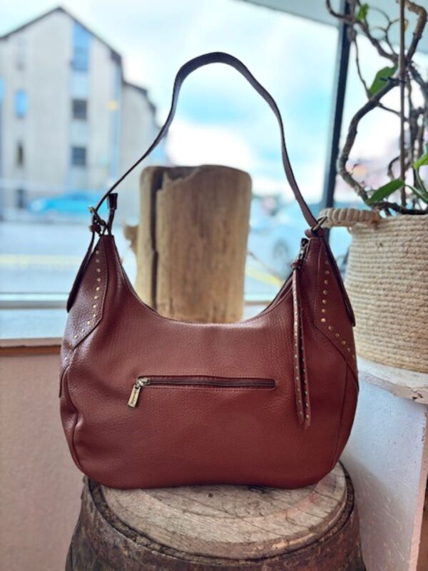 Sac camel hobo en simili cuir – Image 4