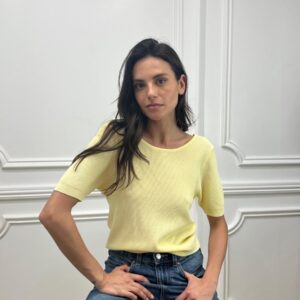 Top Leny recto verso jaune