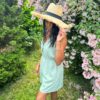 Combi short  Luana dos croisé vert eau – Image 4